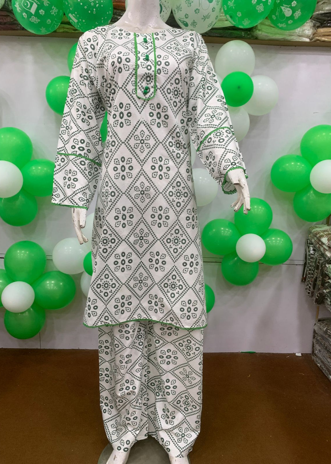 Ever Green SUMMER LINEN 2 PIECE (Chunri) (66)