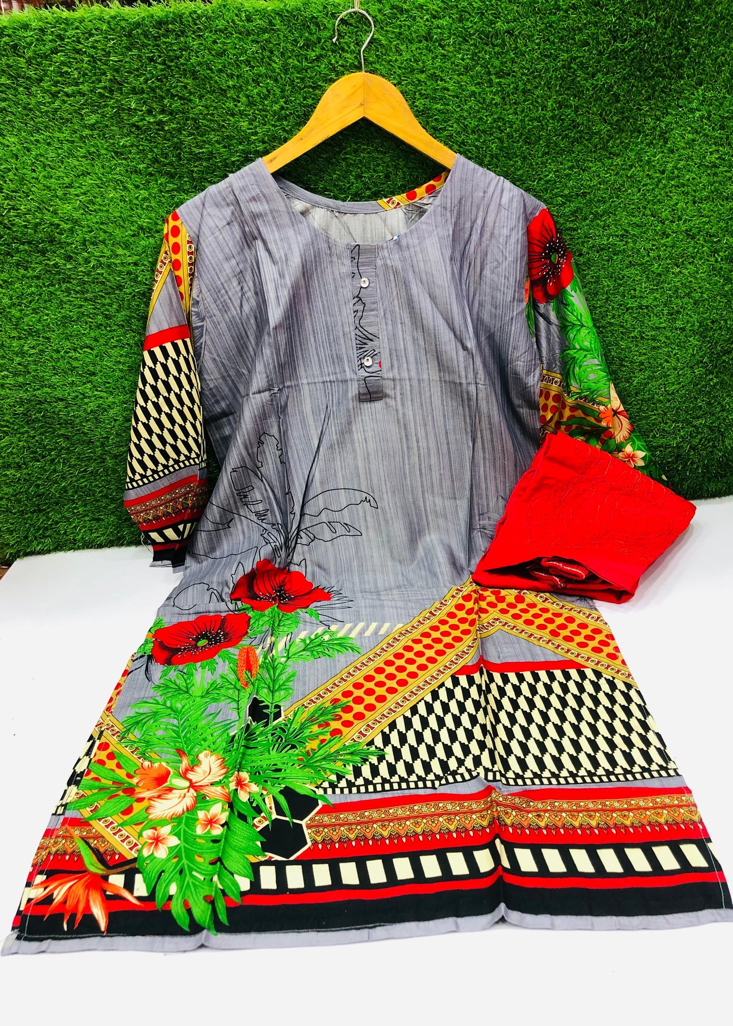 Stitched Classic Linen 2-Piece Outfit (3)