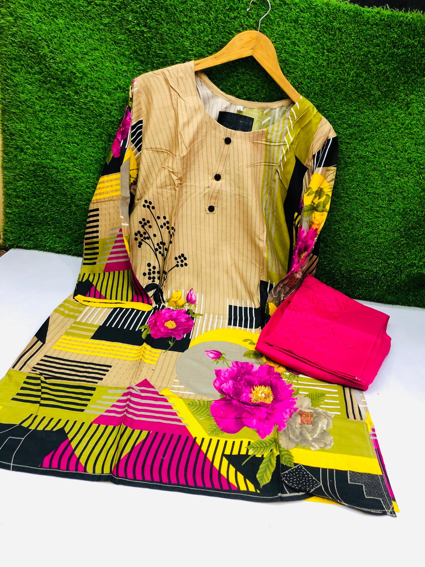 Stitched Classic Linen 2-Piece Outfit (26)