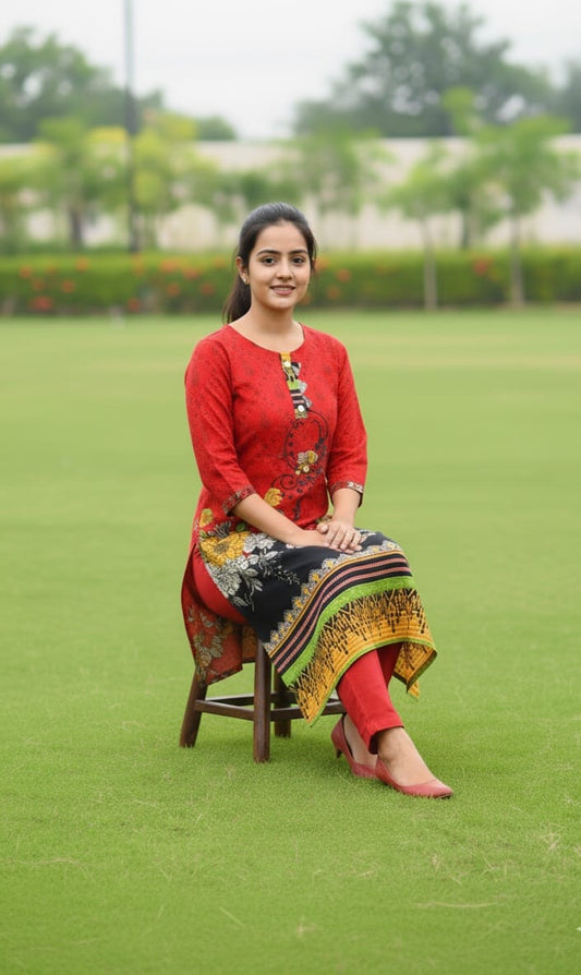 Stitched Classic Linen 2-Piece Outfit (60)