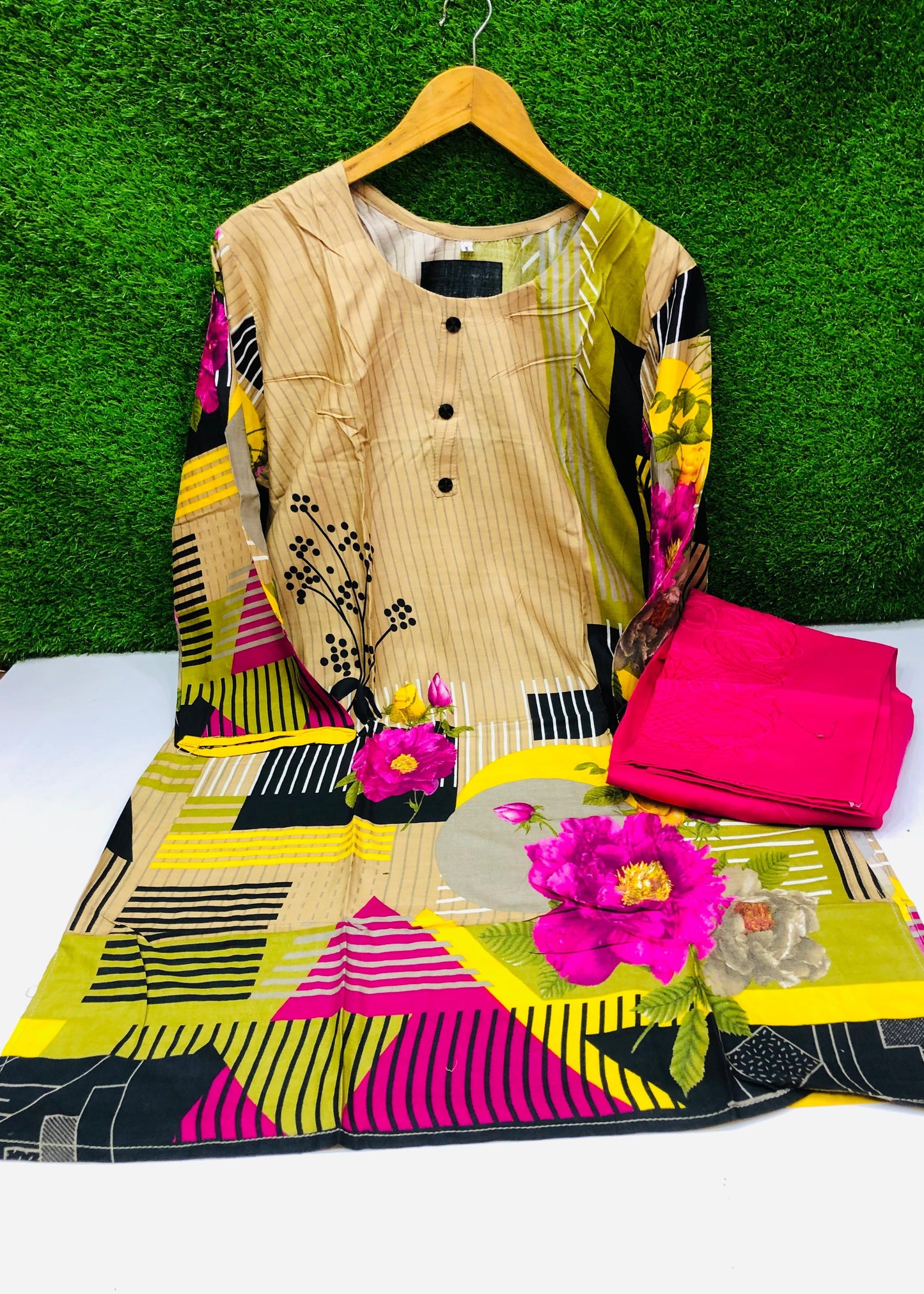 Stitched Classic Linen 2-Piece Outfit (26)