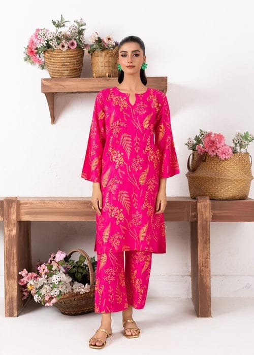 Petal Design Summer Linen Suit – Trendy & Lightweight (Pink)